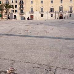 Piazza Quercia dopo la manifestazione di antiquariato