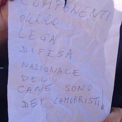 Bigliettini lanciati da Vito Malcangi dal Campanile della Cattedrale di Trani