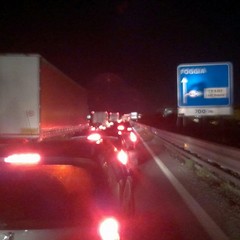 Traffico bloccato in direzione nord: la foto postata su Facebook