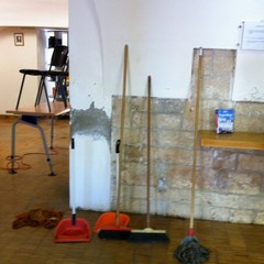 Biblioteca di Trani allagata