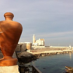 Anfore nella villa comunale di Trani