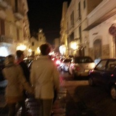 Caos nel centro di Trani e sul porto