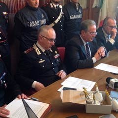 Spaccio, conferenza stampa dei Carabinieri