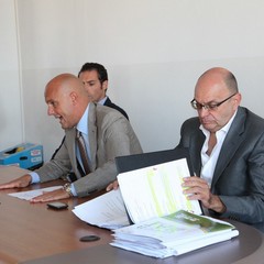 Conferenza stampa sul depuratore di Trani