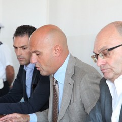 Conferenza stampa sul depuratore di Trani