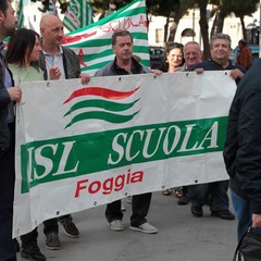 Corteo dei sindacati a Trani