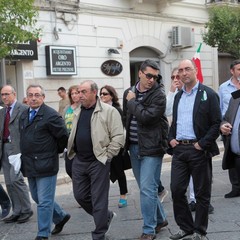 Corteo dei sindacati a Trani