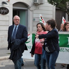 Corteo dei sindacati a Trani