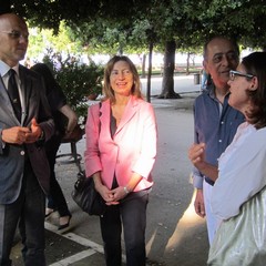 Il prefetto Minerva in visita alla villa comunale