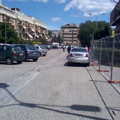 Intervento dei Vigili del Fuoco nei pressi dell'ospedale di Trani