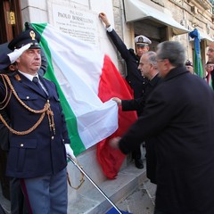 Cerimonia di intitolazione a Paolo Borsellino della palazzina confiscata al boss Annacondia