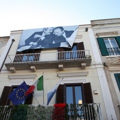 Cerimonia di intitolazione a Paolo Borsellino della palazzina confiscata al boss Annacondia