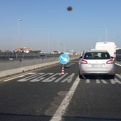 Lavori in corso sulla 16 bis