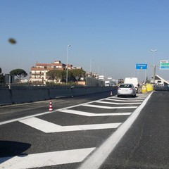 Lavori in corso sulla 16 bis