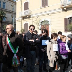 Manifestazione per l'ospedale di Trani del comitato L328