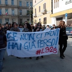 Manifestazione per l'ospedale di Trani del comitato L328