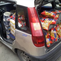 Generi di prima necessità raccolti per la Caritas