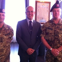 Visita a Trani del nuovo comandante della Brigata Pinerolo