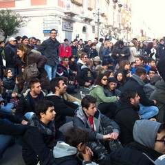 Protesta per le strade del centro