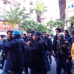 Protesta per le strade del centro
