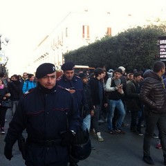 Protesta per le strade del centro