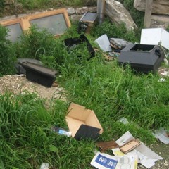 Rifiuti abbandonati per strada a Trani: le foto raccolte dall'associazione Leidaa