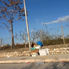 Rifiuti abbandonati dopo il mercato settimanale di Trani