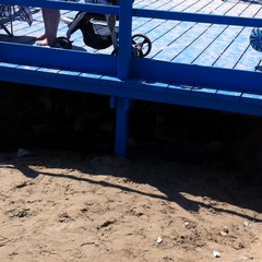 Schiuma sulla spiaggia di Colonna