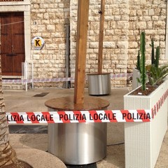 L'area su piazza Quercia sottoposta a sequestro giudiziario