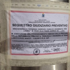 L'area su piazza Quercia sottoposta a sequestro giudiziario