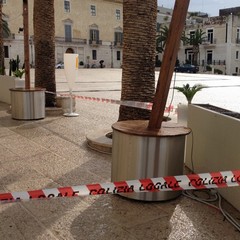 L'area su piazza Quercia sottoposta a sequestro giudiziario