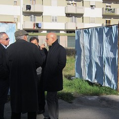 Sopralluogo del sindaco in via Gisotti