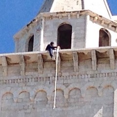 Malcangi sul campanile della Cattedrale