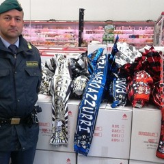 Le uova pasquali sequestrate dalla Guardia di Finanza