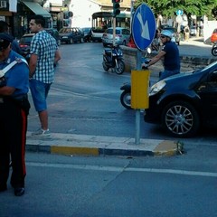 Incidente moto su corso Imbriani