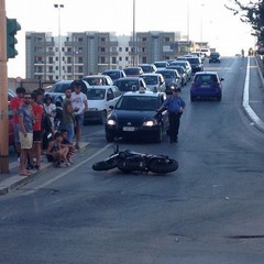 Incidente moto su corso Imbriani