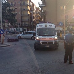 Incidente moto su corso Imbriani
