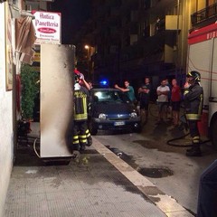 Incendio a panificio in via Don Nicola Ragno