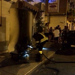 Incendio a panificio in via Don Nicola Ragno