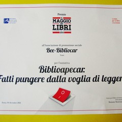 BiblioApeCar, grande soddisfazione per la vittoria del "Maggio dei libri 2014"