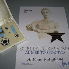 Antonio Rutigliano riceve la stella di bronzo al merito sportivo
