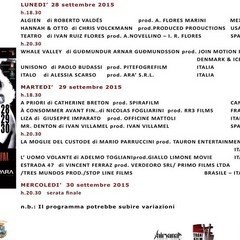 Programma della XVI edizione del Trani Film Festival