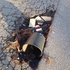 Buche in via Borsellino