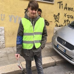 Gli studenti del de Sanctis gestiscono il traffico in via Stendardi