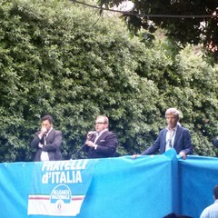 Comizio in Piazza della Repubblica con Giorgia Meloni