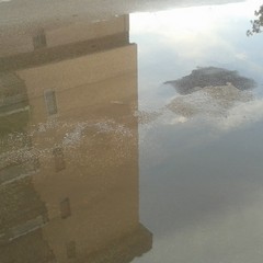 Strade di Trani allagati a causa della pioggia