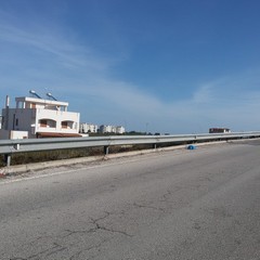 Sacchi d'immondizia ad ogni imbocco della 16 bis