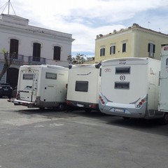 Camper in piazza Plebiscito