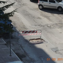 Voragine in via Pisa