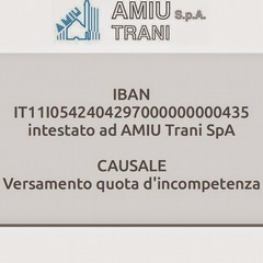 La foto riportante il codice del conto bancario Amiu pubblicata sul sito cittadino del M5S